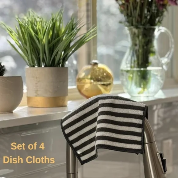 Severn Dish Cloths for Washing Dishes 4pk. Odor-Resistant Non-Scratch Wire - Picture 2 of 10